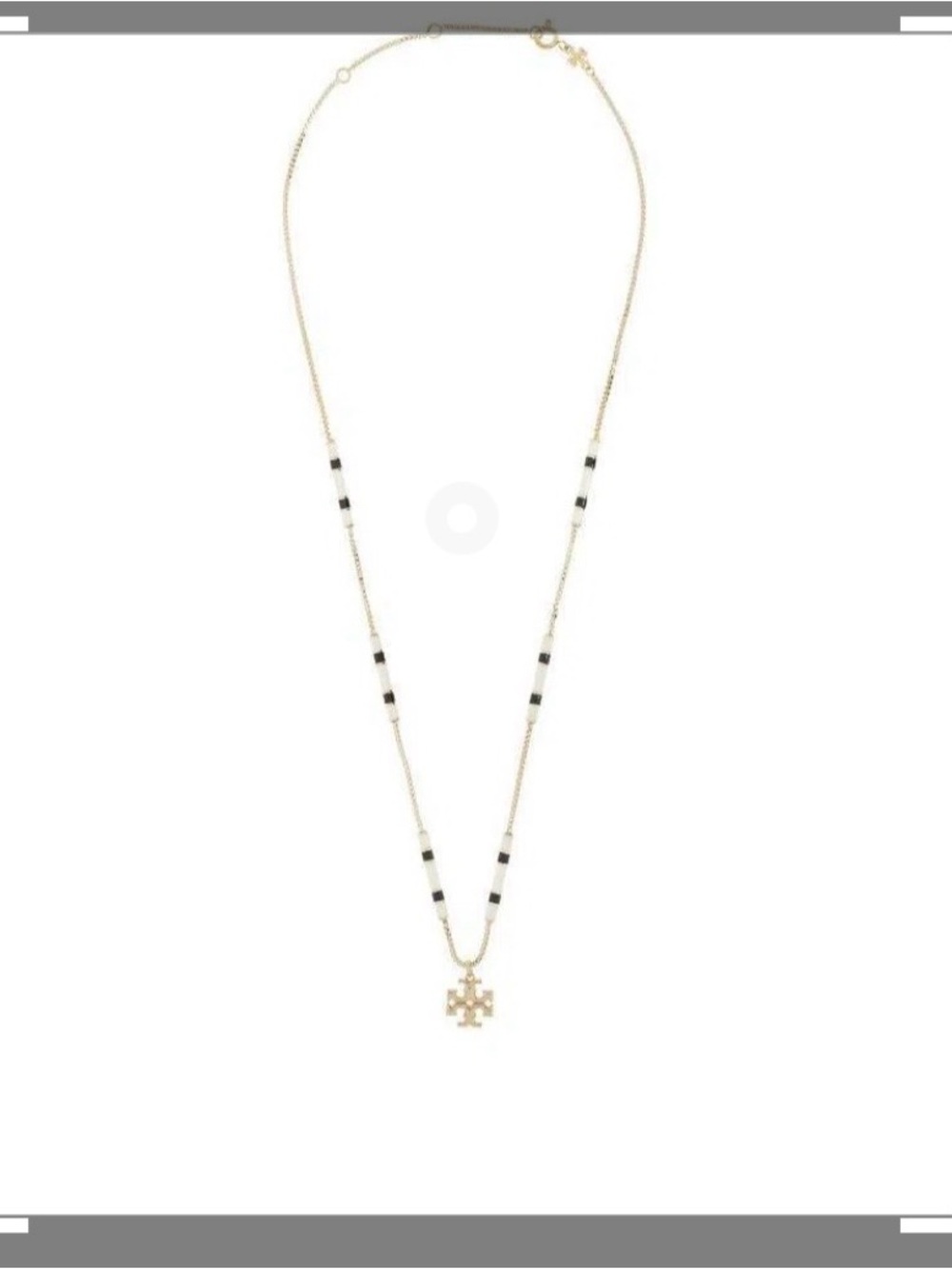 Tory Burch Kira Enamel Pendant Necklace